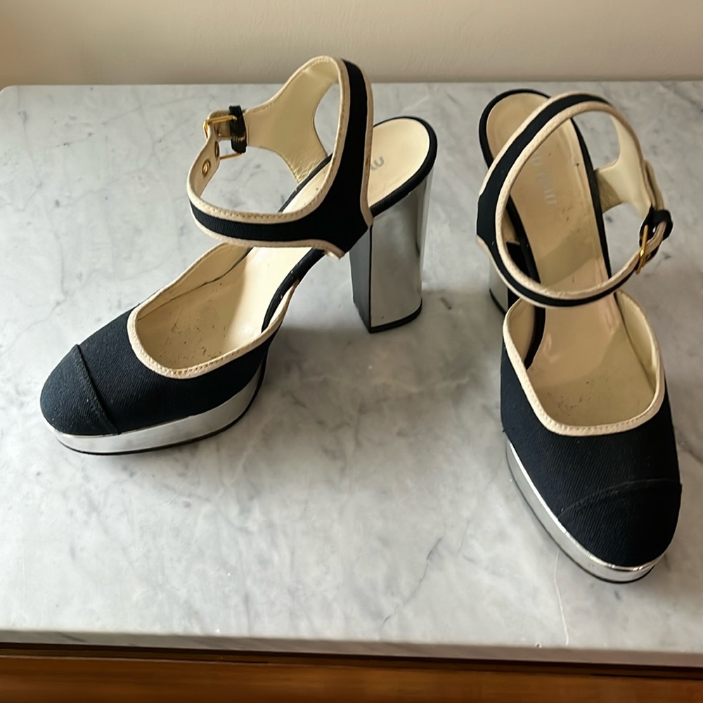Vintage Miu Miu Platform Heels Size 39